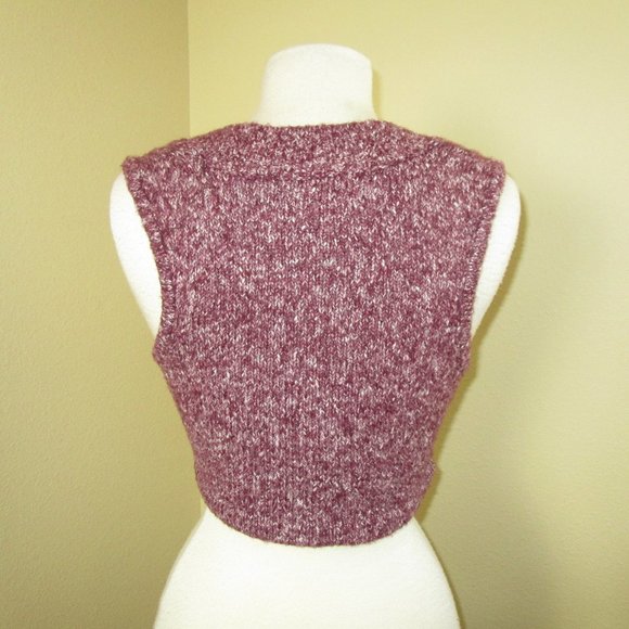 Kersh Fashion Vest Short Waisted Size M Purple - Picture 4 of 6